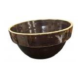 Brown Stoneware Biscuit Bowl