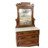 Beautiful Antique Matching Marble Top Bedroom