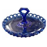 Cobalt Blue Open Lace Dessert Dish