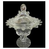 Heisey Lariat Crystal Compote