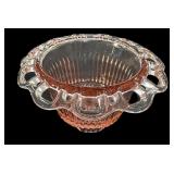 Old Colony Lace Edge Pink Depression Bowl