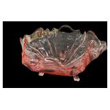 Footed Pink Bowl
