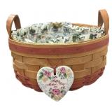 Double Lined Longaberger Hand Woven Basket