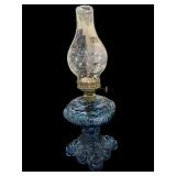 Beautiful Blue Oil Lamp