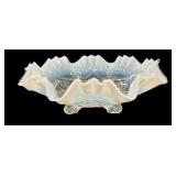 Footed Ruffled & Rings Bowl