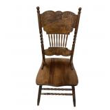 Beautiful Oak Pressed Back Chairs