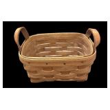 Longaberger Lined Hand Woven Basket