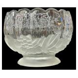 Satin Base Crystal Bowl