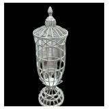 20 " Metal Bird House Style Decorator Piece