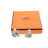 Hermes Horse Head Clip-on Earrings