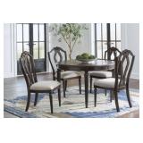 Ashley Lavinton Oval Dining Room Table & 4 Chairs