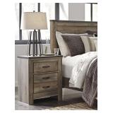 Ashley Trinell Rustic Brown 3-Drawer Nightstand