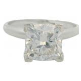 Cushion Cut 2.01 ct Diamond Solitaire Ring