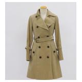 Burberry Nova Check Trench Coat Size 36