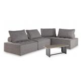 Bree Zee 4-Piece Outdoor Sectional with End Table