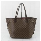 Louis Vuitton Damier Ebene Neverfull MM Tote Bag