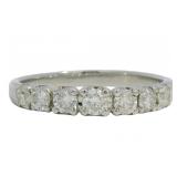 Platinum 1.00 ct Natural Brilliant Diamond Ring