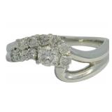 Platinum 1/2 ct Natural Brilliant Diamond Ring