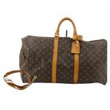 Louis Vuitton Monogram Keepall 55 Boston Bag
