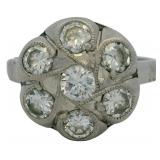 Platinum 1.46 ct Natural Brilliant Diamond Ring