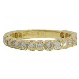 18k Gold 1.00 ct Natural Cognac Diamond Ring
