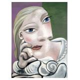 Marie Therese Leaning Canvas by Pablo Picasso