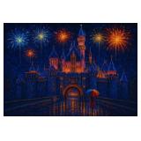 Fireworks Over Fantasyland Canvas by Van Gogh LTD