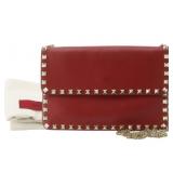 Valentino Garavani Leather Studded Shoulder Bag