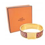 Hermes Enamel Bangle Bracelet