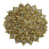 18k Gold 2.04 ct Natural Cognac Diamond Ring