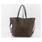 Louis Vuitton Damier Ebene Neverfull MM Tote Bag