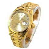 Rolex 18kt Gold 69173 Datejust Lady President