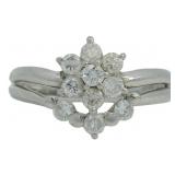 Platinum 1/2 ct Natural Brilliant Diamond Ring