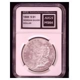 1880 San Francisco MS64 Morgan Silver Dollar