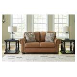 Ashley 576 Carianna Leather Love Seat