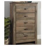 Ashley Trinell Rustic Brown 5-Drawer Chest