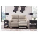 Ashley Mercomatic Power Reclining Leather Love