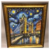Starry London Bridge Framed LTD Van Gogh Limited