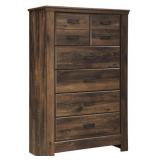 Ashley B246 Quinden 5-Drawer Rustic Chest
