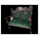Estate Green Upholstered Love Seat