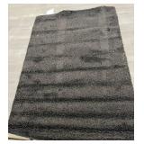 5X7 Black Wool Rug