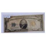 1934 $10 North Africa Bank Note
