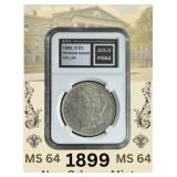 1899 New Orleans MS64 Morgan Silver Dollar