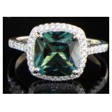 Cushion Cut 3.56 ct Color Change Pariaba Ring