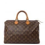 Louis Vuitton Monogram Speedy 35 Boston Bag