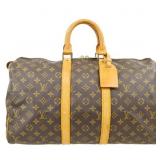 Louis Vuitton Monogram Keepall 45 Travel Bag