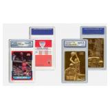 Kobe Bryant & Michael Jordan Gold Rookie Card Set