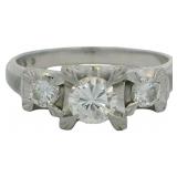 Platinum 1/2 ct Natural VS Brilliant Diamond Ring
