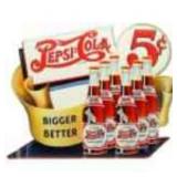 Pepsi Cola 5 Cent Bigger Better Sign