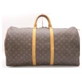 Louis Vuitton Monogram Keepall 55 Boston Bag